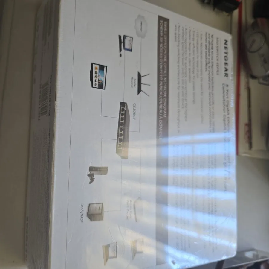 Коммутатор NETGEAR GS308 8-Port Gigabit Ethernet Unmanaged Switch Desktop Wall M — фото лота 1