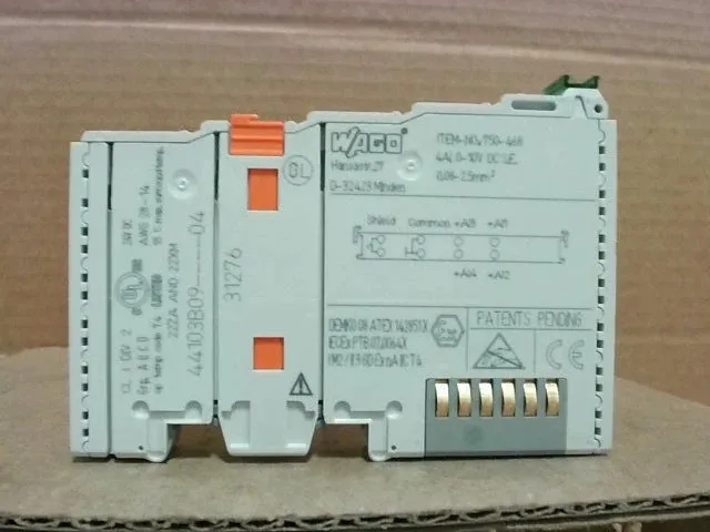 Модуль ввода-вывода WAGO 750-468 4-channel analog input module — фото лота 1