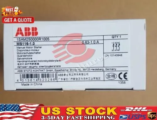 Автоматический выключатель ABB MS116-1.0 (0.63-1.0A) Motor Protection Circuit Br