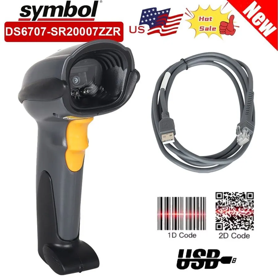 Сканер штрих-кода Symbol Zebra Motorola DS6707-SR20007ZZR Barcode Scanner 2D QR 
