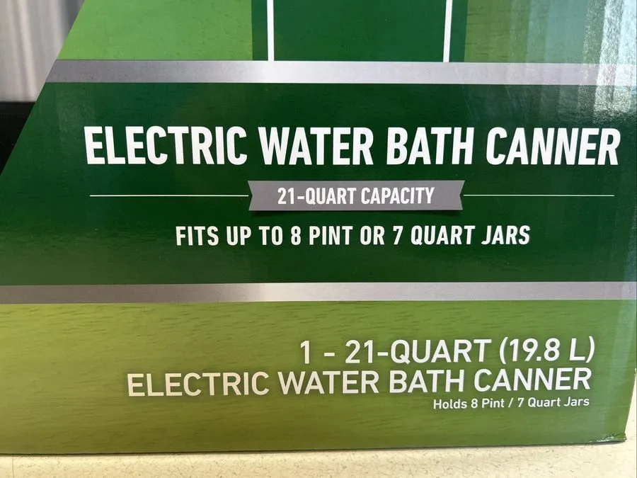Водяная баня Ball Electric Water Bath Canner FTWB-15-02 and is a 21 Qt Stainless — фото лота 1