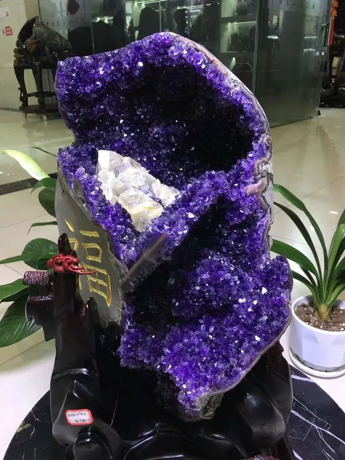 Лабораторный прибор 101.2LB TOP Natural Amethyst Rutile flowers quartz crystal D — фото лота 1