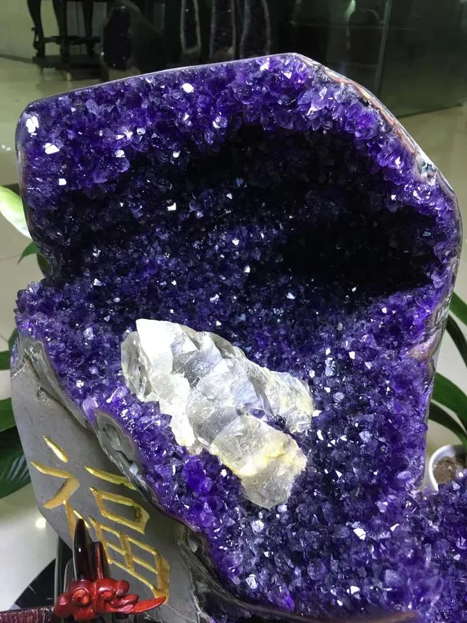 Лабораторный прибор 101.2LB TOP Natural Amethyst Rutile flowers quartz crystal D — фото лота 2