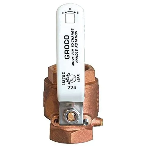 Клапан Groco Stainless Steel Npt Full-Flow Locking Ball Valve 3/4" Bronze IBV-75 — фото лота 2