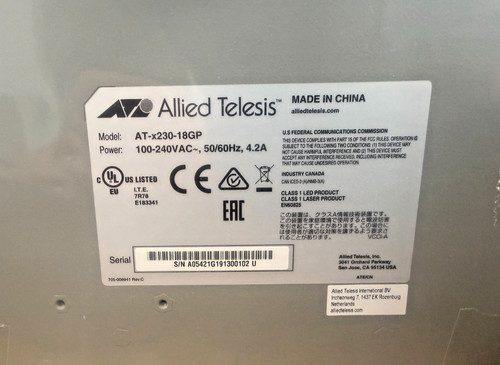 Фото лота AT-X230-10GP-R-10 от продавца №84957