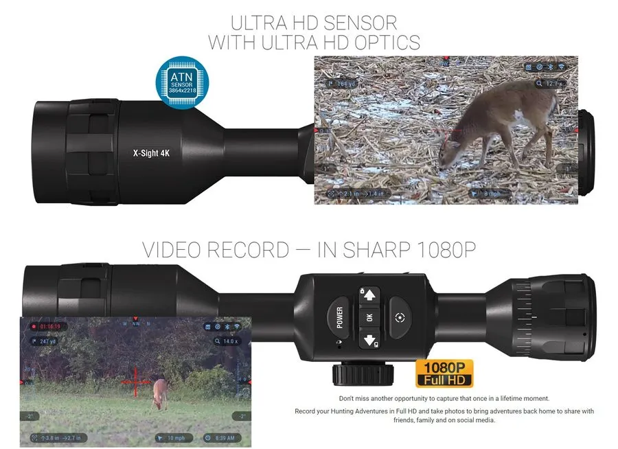 Оптико-электронная система ATN X-sight 4k Pro With Ultra HD Optics 3-14x Scope ( — фото лота 1