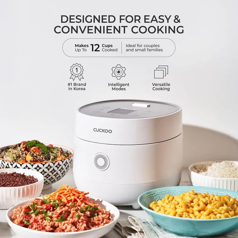 Рисоварка CUCKOO Micom Rice Cooker 6-Cup Uncooked 12-Cup Cooked Fuzzy Logic Time — фото лота 1
