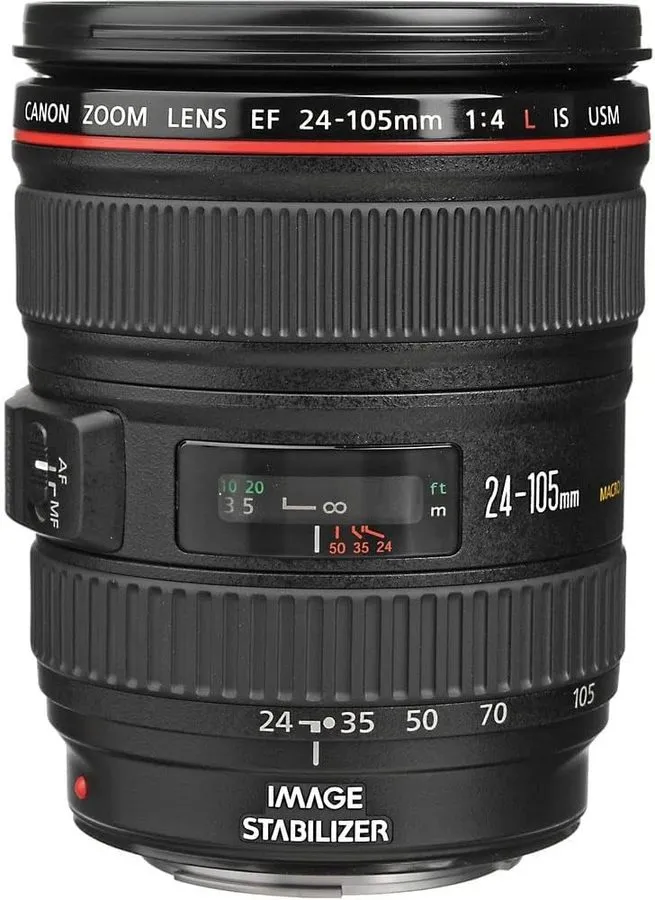 Объектив Canon EF 24-105mm f/4 L IS USM Zoom Lens w/ EW-83H Hood From JAPAN