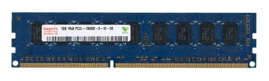 Модуль памяти Server Storage Hynix 1GB DDR3 1Rx8 1333MHz PC3L-10600E ECC UNBUFF