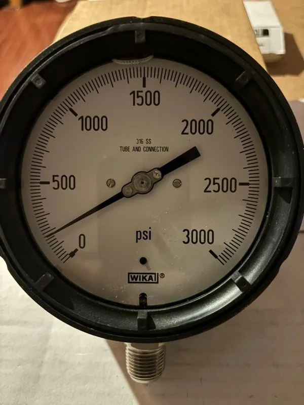 Трубопроводная арматура Wika 9834583 232.34 Pressure Gauge 4-1/2in 1/4in Npt 0-1 — фото лота 2