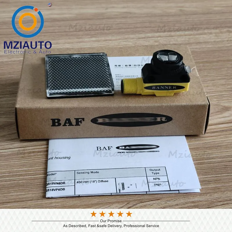 Фотоэлектрический датчик Banner QS18VP6LVQ8 Photoelectric Sensor Non-Polarized R