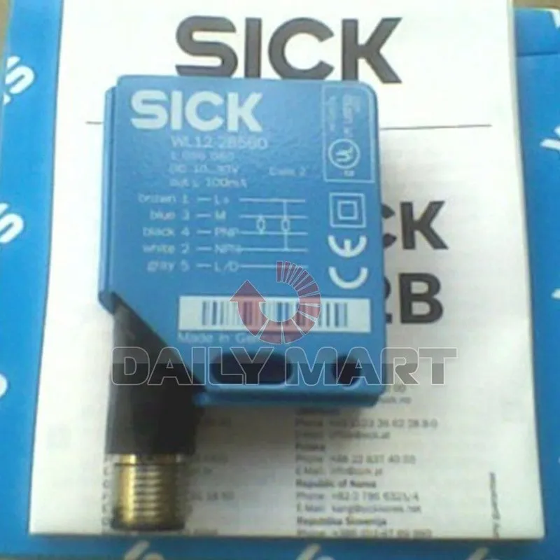 Фотоэлектрический датчик SICK WL12L-2B530 PHOTOELECTRIC LASER SENSOR 1018252 10-