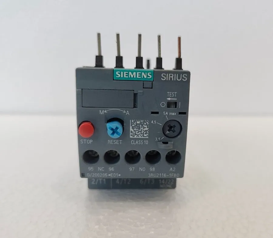 Контактор SIEMENS SIRIUS 3RT2016-1BB41 3RU2116-1FB0 Contactor and Thermal Overlo