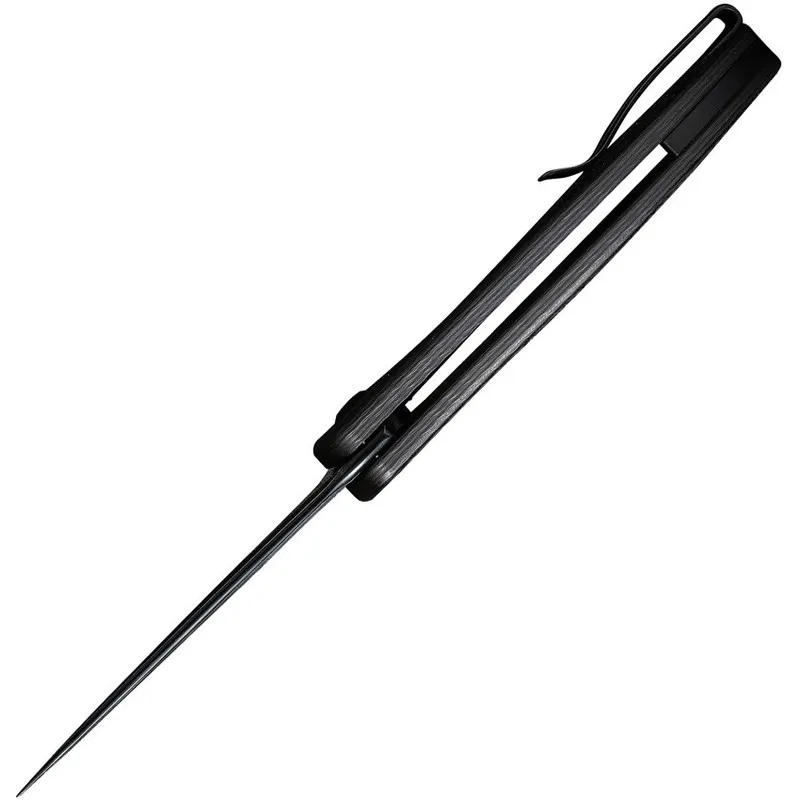Сервер Civivi Synergy3 Linerlock Black G10/CF Folding Tanto Damascus Knife 20075 — фото лота 2