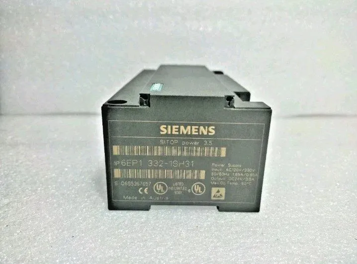 Блок питания Siemens SITOP POWER 3.5 1P 6EP1 332-1SH31 Power Supply 24 VDC 3.5 A — фото лота 1
