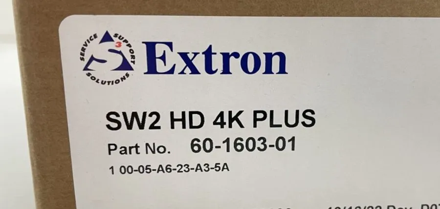Видеокоммутатор Extron SW2 HD 4K Plus HDMI Switcher With Ethernet 60-1603-01