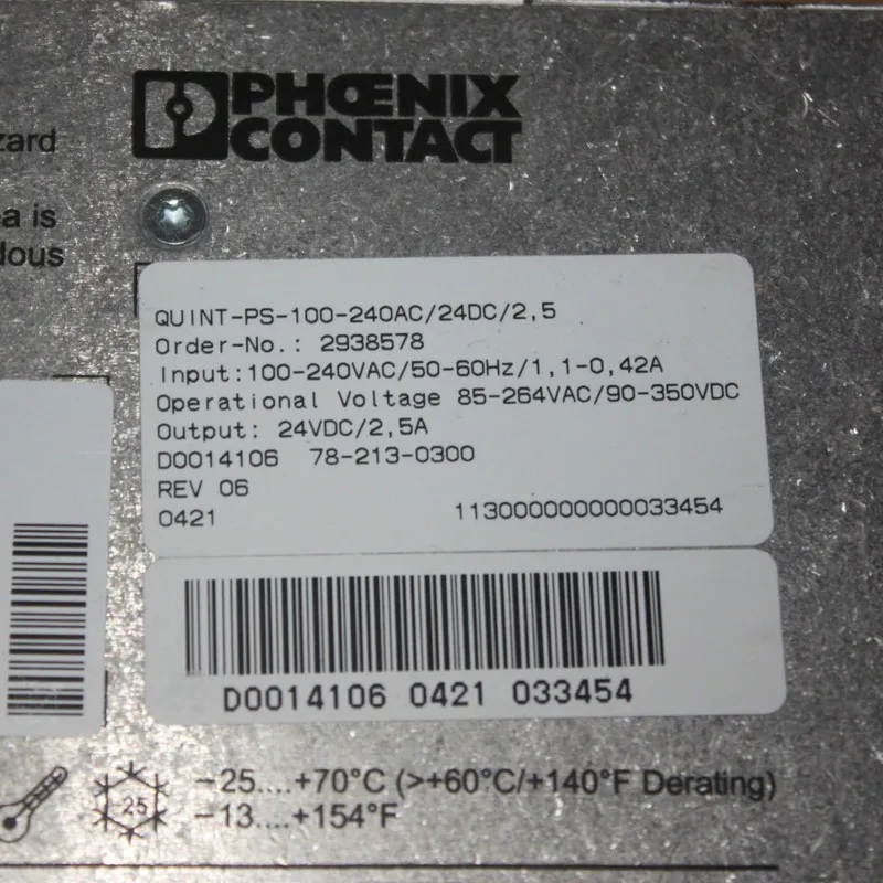 Блок питания Phoenix Power Supply QUINT-PS-100-240AC/24DC/2.5 2938578 OK