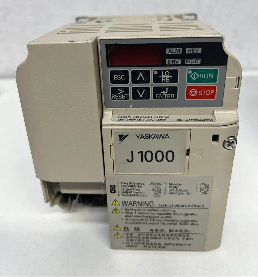 Частотный преобразователь YASKAWA J1000 Inverter CIMR-JB2A0010BBA
