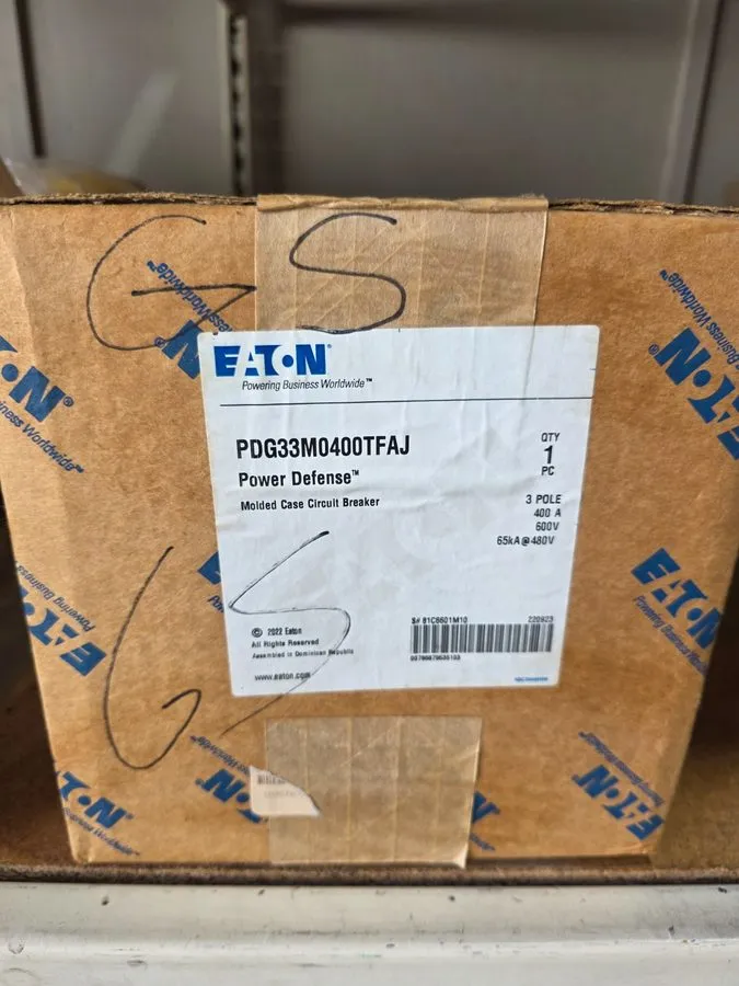 Автоматический выключатель EATON PDG33M0400TFAJ MOLDED CASE CIRCUIT BREAKER 400  — фото лота 1