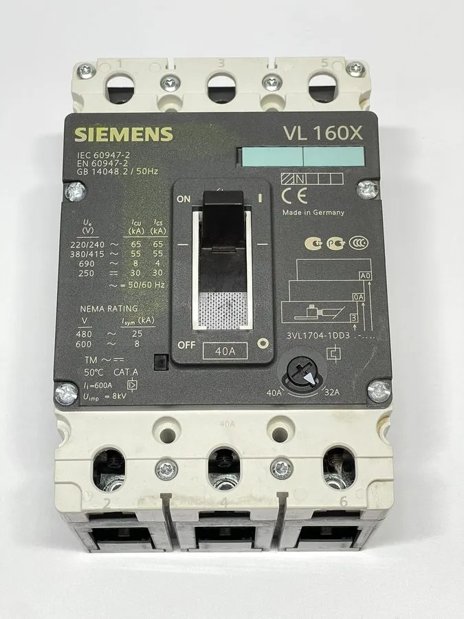 Автоматический выключатель Siemens VL160X 3VL1704-1DD33-0AA0 Circuit Breaker — фото лота 1