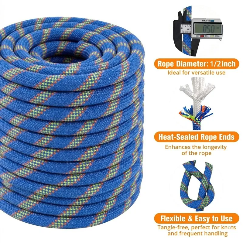 Складское оборудование Double Braided Arborist Rigging Rope, 1/2" x 50 ft Streng — фото лота 2