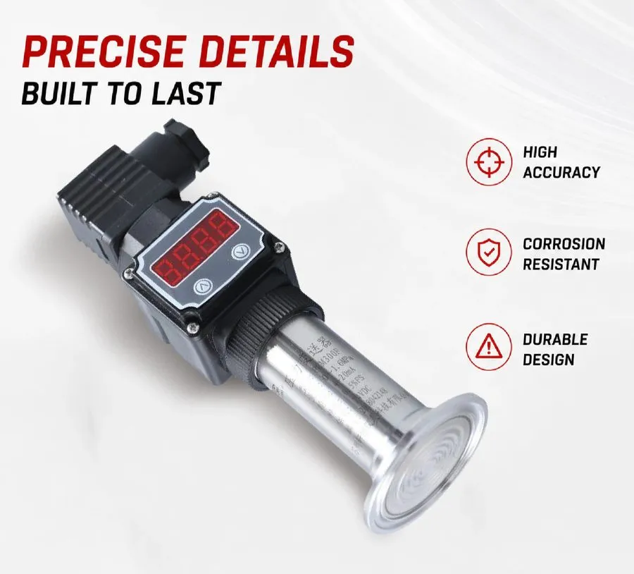 Реле Pressure Transmitter Sanitary PCM300F 0-10MPa 4-20mA Stainless Steel DC12-2