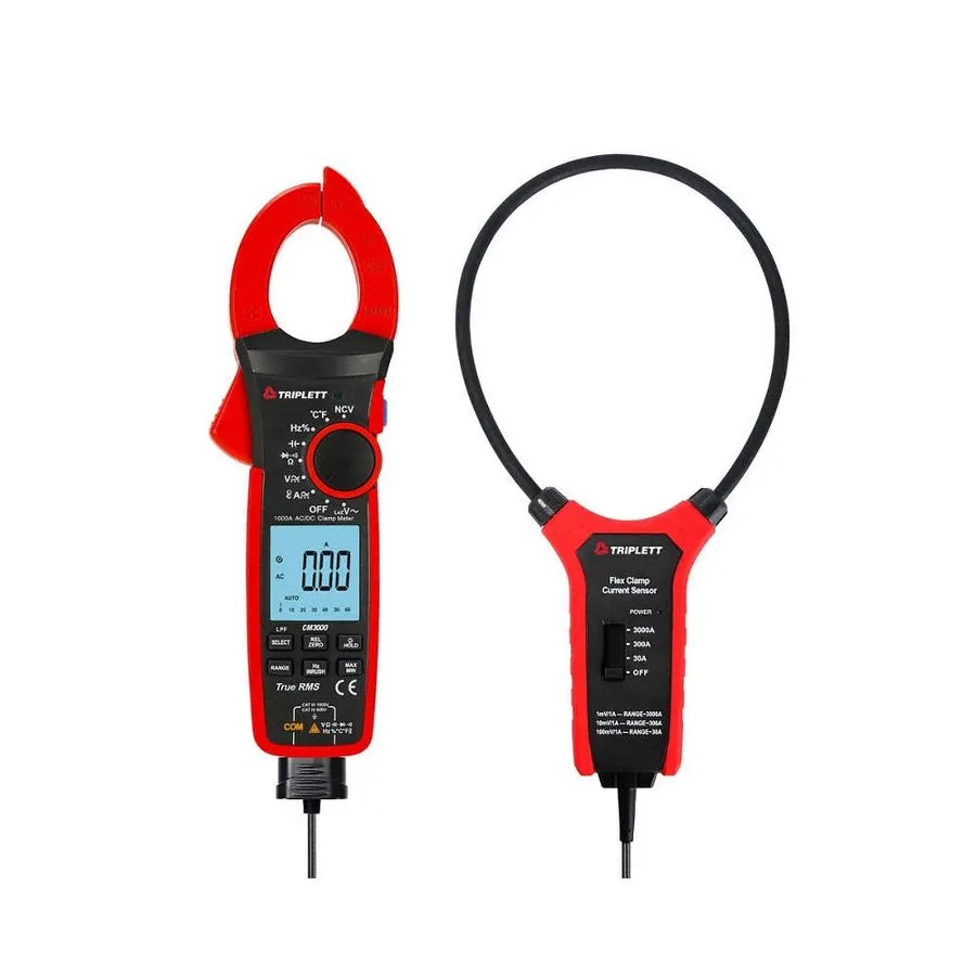 Тестер Clamp Meter 1000A AC DC Digital True RMS Triplett CM3000 AC DC