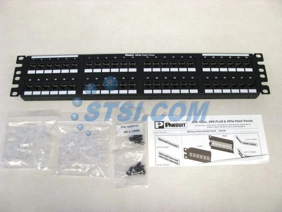 Патч-панель Panduit DP485E88TGY Punchdown Patch Panel Category 5E Flat 48-Port 2