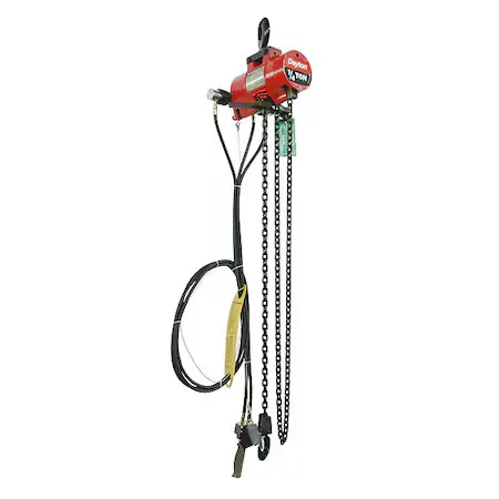Таль Dayton 816Yh8 Air Chain Hoist, 500 Lb. Cap., 15 Ft. Lift