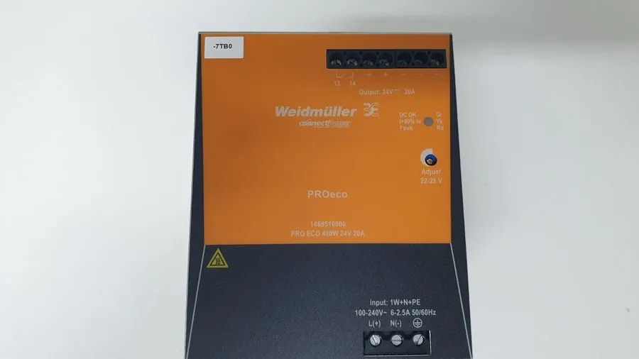 Блок питания Weidmüller 1469510000 PRO ECO 480W 24V 20A DIN Rail Power Supply