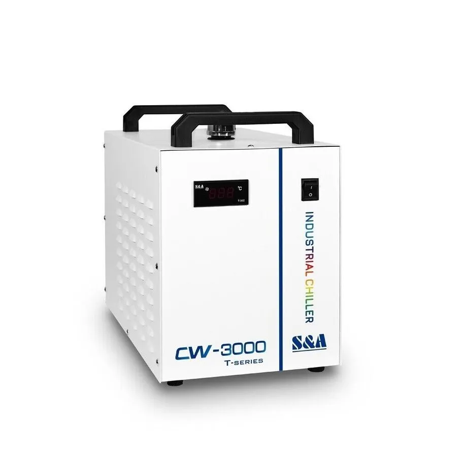 Чиллер CW-3000DG Thermolysis Industrial Water Chiller with 60W / 80W CO2 Glass T — фото лота 1