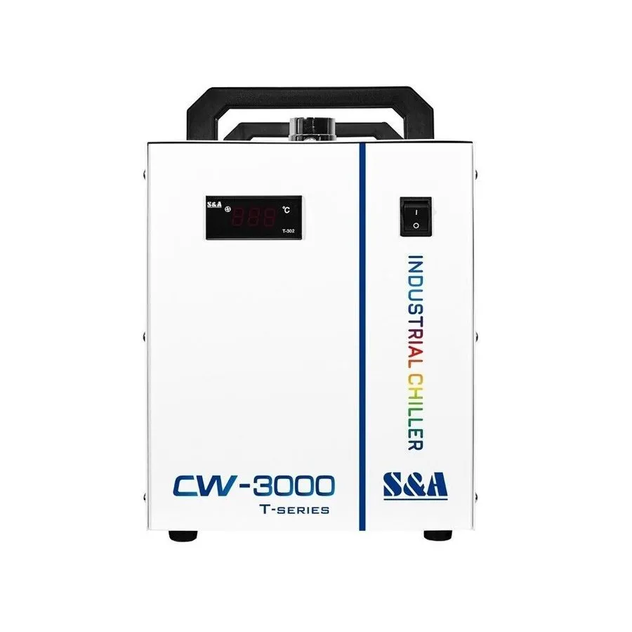 Чиллер CW-3000DG Thermolysis Industrial Water Chiller with 60W / 80W CO2 Glass T — фото лота 2