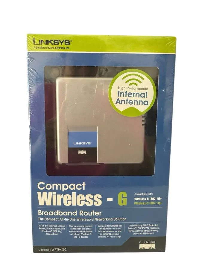 Маршрутизатор Linksys WRT54GC 54 Mbps 4-Port 10/100 Wireless G Router