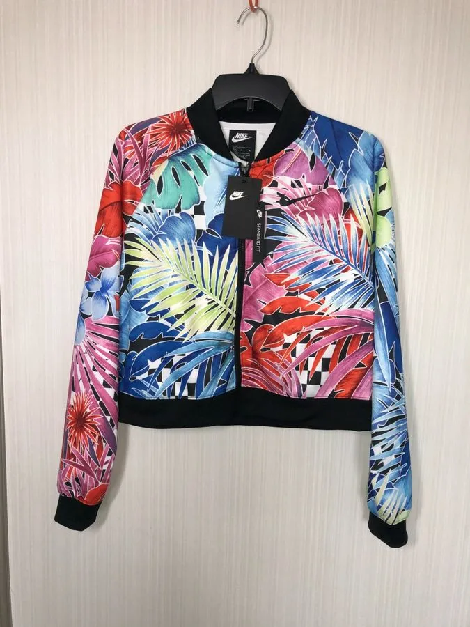 Маршрутизатор Nike Sportswear Full Zip Floral Active Track Jacket Womens AR2220-