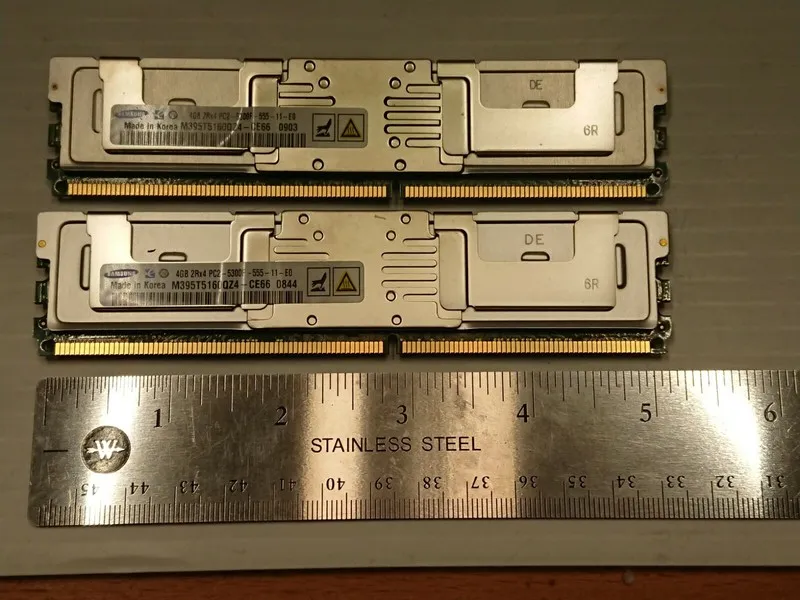 Модуль памяти 8Gb (2x4Gb) Micron PC2-5300F DDR2-667 Fully Buffered ECC FB-DIMM
