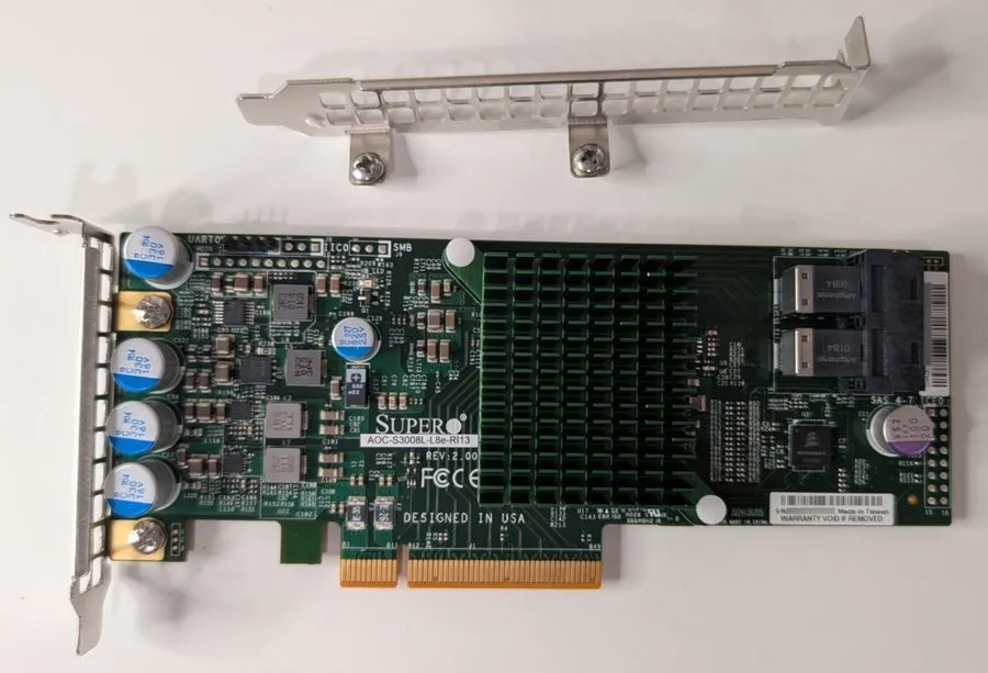 Кабель Supermicro AOC-S3008-L8I LSI 9300-8i HBA 8-Port 12Gb PCIe IT Mode 2 8643