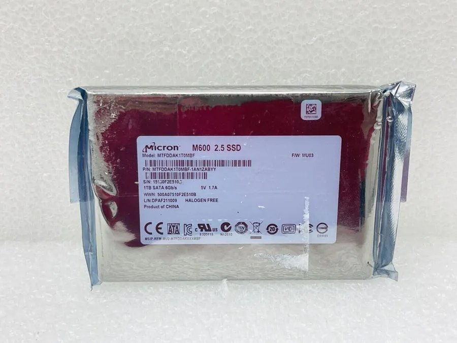 SSD-накопитель Micron M600 1TB MTFDDAK1T0MBF-1AN12ABYY 2.5” SSD SATA III Wiped