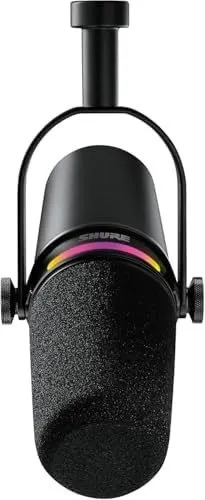 Микрофон Shure MV7+ Podcast Microphone, Black, MV7+-K: OBS Certified Dynamic Mic — фото лота 1