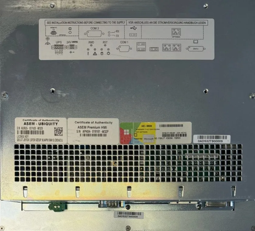 Промышленный компьютер ASEM HT2200 TOUCH PANE INDUSTRIAL PC 18-32VDC