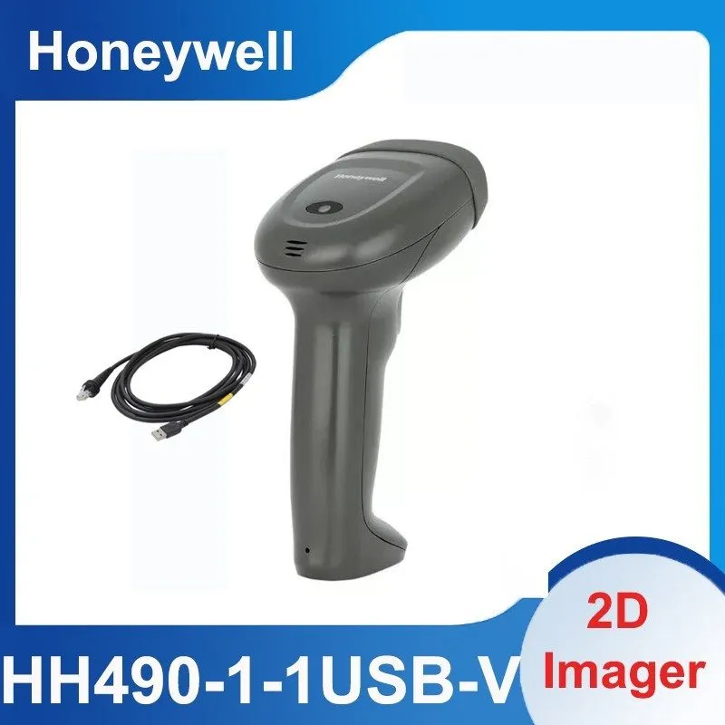 Сканер штрих-кода Honeywell HH490-1-1USB-V 2D Imager Handheld Barcode Scanner US — фото лота 1