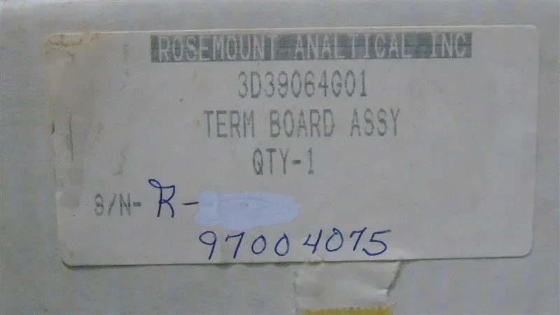 Плата Rosemount Analytical 3D39064G01 Terminal Board Assembly Rev. 5