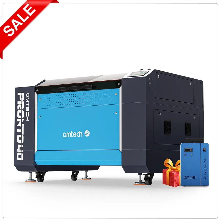 Лазерный гравёр OMTech Pronto 40 90W CO2 Laser Engraver Cutter 1000m/s 24x35 wit