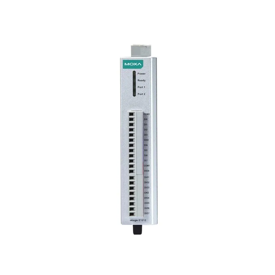 IIoT-устройство MOXA ioLogik E1212 Remote Ethernet I/O, 8DI/8DIO, 2-Port Switch