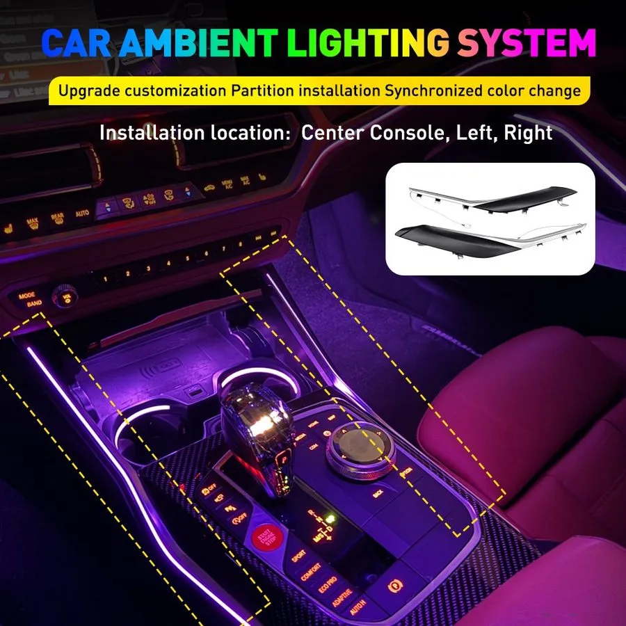 Складское оборудование LED Trim Center Console Ambient Lighting для BMW 330i 201