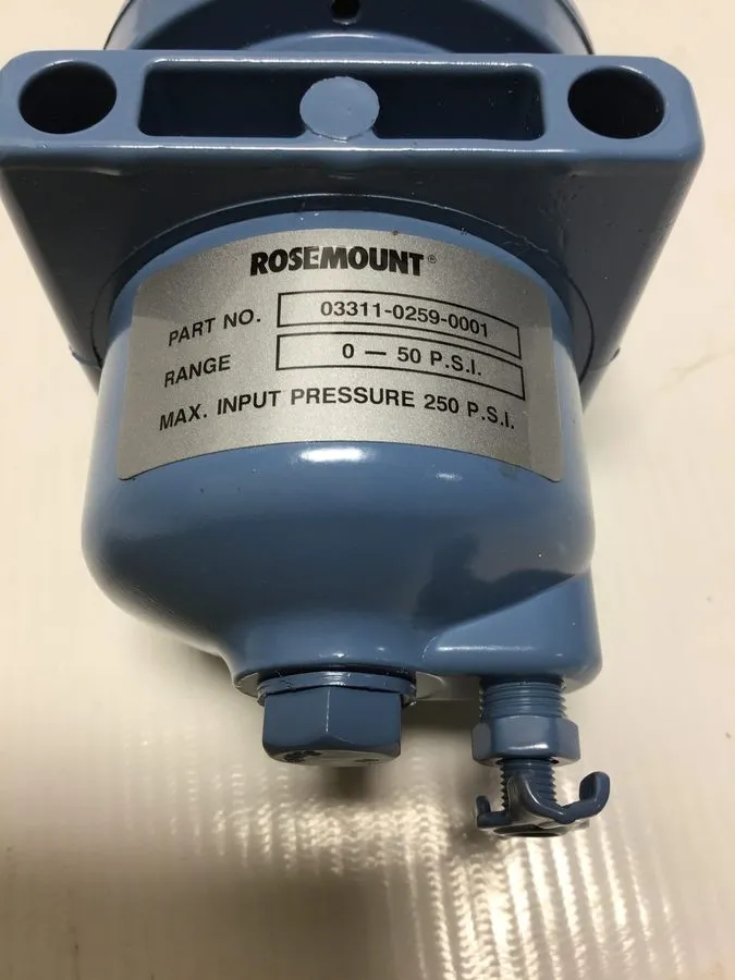 Датчик давления Rosemount 03311-0259-0001 Pressure Regulator 0-50 PSI