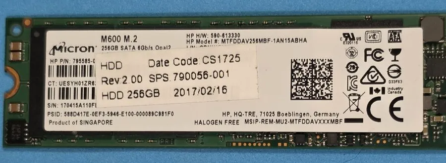 MTFDDAV256MBF