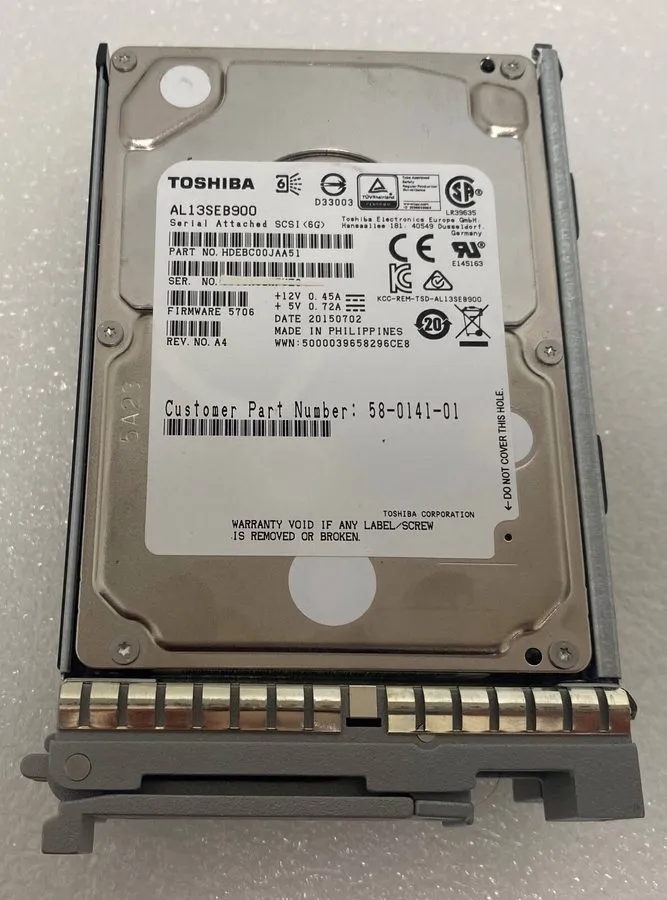 Жёсткий диск UCS-HDD900GI2F106 Cisco 900GB 10K 6Gbps SAS 2.5'' Hard Drive 800-35