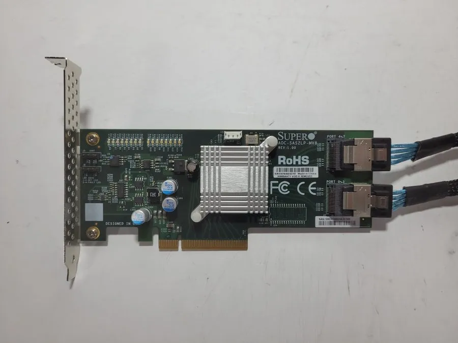 Кабель SuperMicro AOC-SAS2LP-MV8 8-Port SAS/SATA Raid Controller Card #0405 — фото лота 1