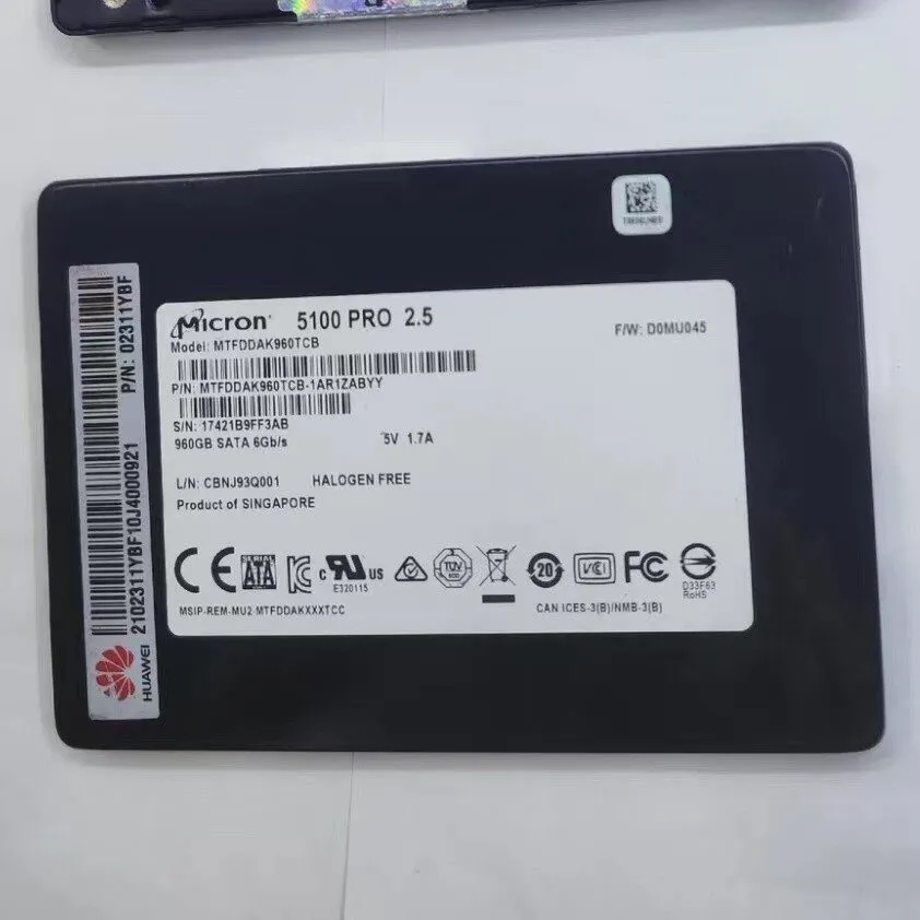SSD-накопитель Micron 5100 PRO MTFDDAK960TCB-1AR1ZABYY 960GB 2.5" eTLC Mixed Use