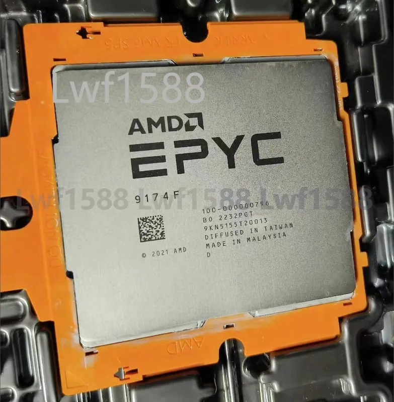 Процессор AMD EPYC 9174F Genoa 16-Core 4.1GHz SP5 256MB ZEN4 Processor CPU 100-0